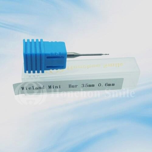 5pcs Wieland mini 35mm shaft 3mm Dental zirconia burs/ Dental PMMA, WAX burs