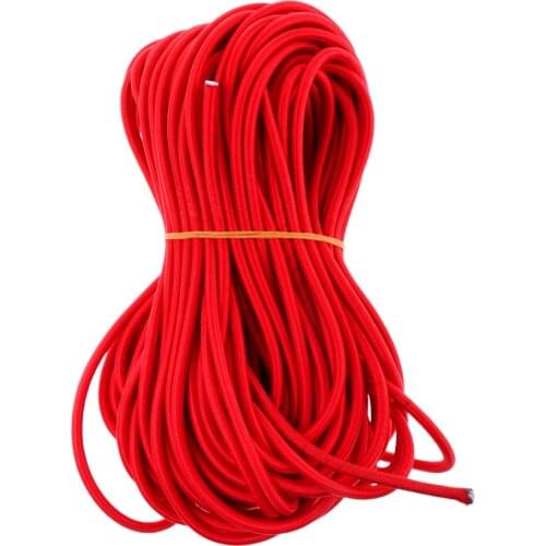 6mm Red Strong Elastic Bungee Rope Shock Cord Stretch String Tie Down Roof Rack Tent Kayak Boat Bag Luggage DIY Craft UV Stable