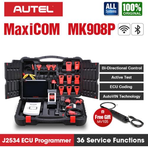 Autel MK908P Car Diagnostic Scanner MaxiSys J2534 Programmer ECU Coding PK Maxisys Elite MS906BT IM608 MaxiCOM MK908 PRO OBD1 /2