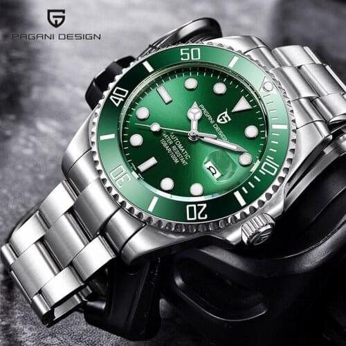 2021 New PAGANI Design Brand Luxury Mens Sports Mechanical Watch Stainless Steel Waterproof Business Watch Relogio Masculino