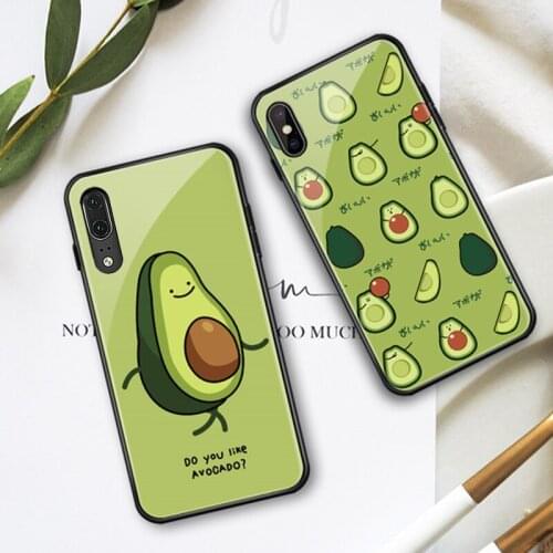 For VIVO NEX 3 Z5 Z5X Z1 Pro Case Green Avocado Tempered Glass Hard protection phone Cover For VIVO NEX 3 s U3 U3X casing