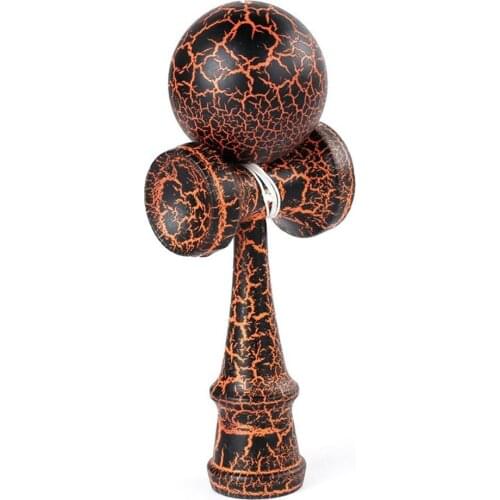 Wooden Crack Paint Kendama Juggling Ball Japanese Traditional Fidget Sports Toy