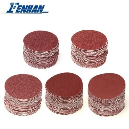 20pcs 5 Inch Round Sandpaper Disk 60/80/100/120/240 Grit Sanding Paper Discs Hook Loop Sandpaper Abrasive Tools Sander Paper