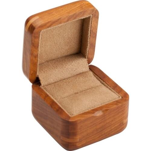 Travel Mini Wood Wooden Jewelry Packing Case Portable Wedding Ring Stud Earring Cuff-Link Organizer Women Men Display Box Gift