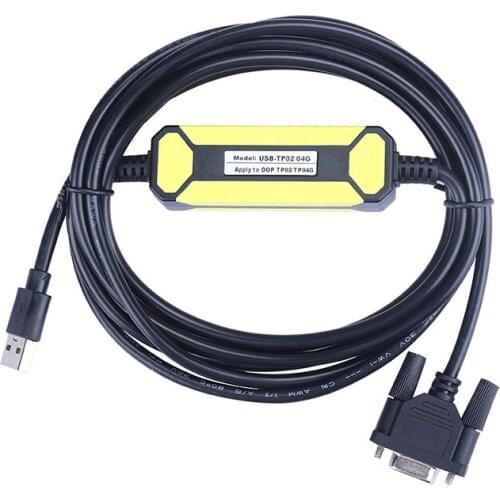 Suitable for Delta PC-TP02G/TP04G text display programming cable communication download cable DVPACAB530