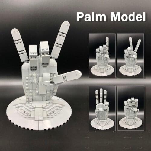 Creative Series 356PCS Palm Model Building Blocks Moc Brick Kid Gift And Educational Toys For Children