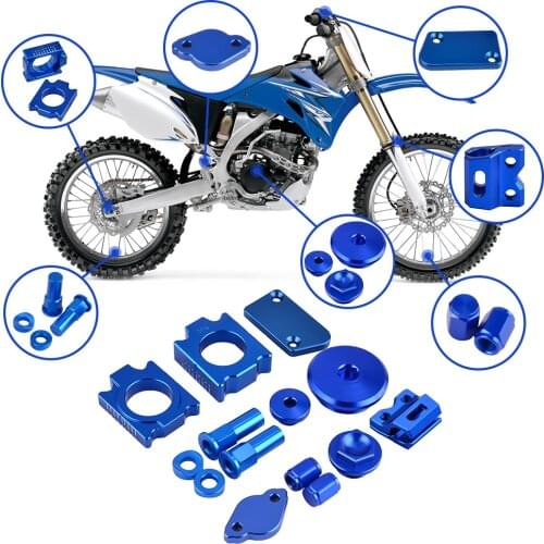NICECNC Clutch Brake Reservoir cover Oil Filler Engine Plugs Axle block Nuts For Yamaha YZ250F 2014-2018 YZ450F 2014-2017