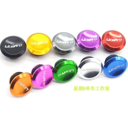 LITEPRO CNC Bicycle Road MTB Bike Handlebar Cap Hand Grips Bar End Plugs