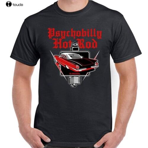 Fashion 2019 Top Tee Mens Psychobilly Hot Rod Garage Mens Funny Dragster T-Shirt Hotrod Car Enthusiast Print T Shirt