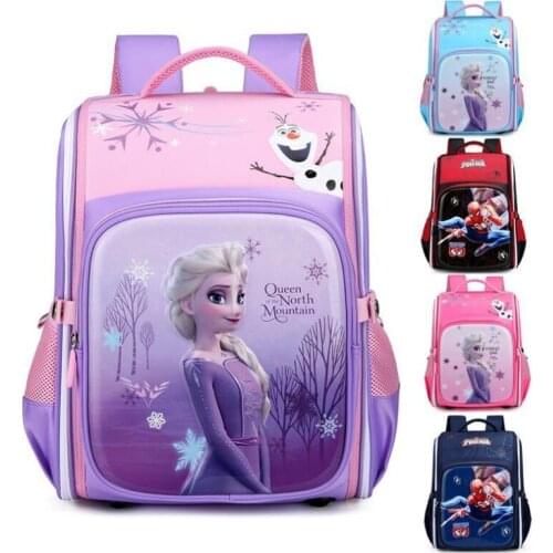 Disney Frozen Elsa Orthopedic Schoolbag Backpacks Satchel Girls Boys Kids Satchel Children School Bags Knapsack Mochila Escolar