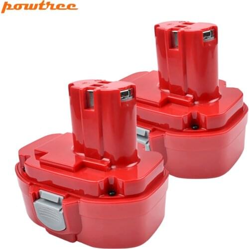 Powtree 18V 3000mAh 1822 Ni-MH Replacement Battery For Makita 1822 1823 1834 1835 192827-3 192829-9 193159-1 193140-2