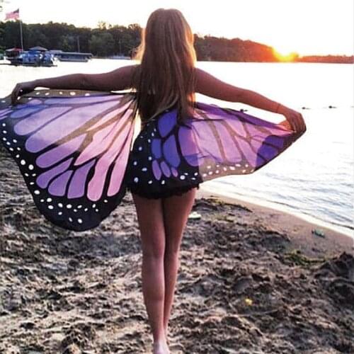 Butterfly Wings Stage Cloak Party Performance Costume Festival Outfit Accessories GOGO Costume Music Festival Cloak VDB1989