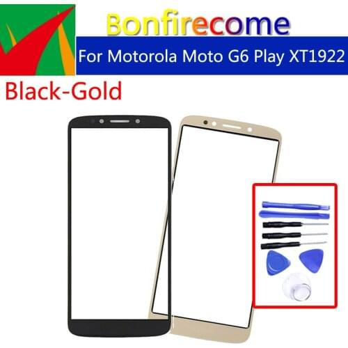 5.7" Touchscreen For Motorola Moto G6 Play XT1922 Touch Screen Front Panel Glass Lens LCD Outer Glass