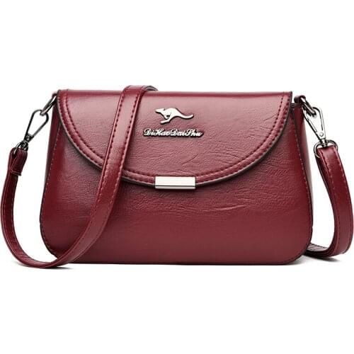 Crossbody Bags for Women Leather Shoulder Bags Famous Brand Vintage Messenger Bag Sac Small Female Messenger Bag Flap for Girls