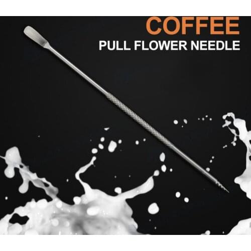 1pcs High Quality Fancy Coffee Mixer Tool Barista Cappuccino Espresso Coffee Decorating Latte Art Pen Tamper Needle Creative