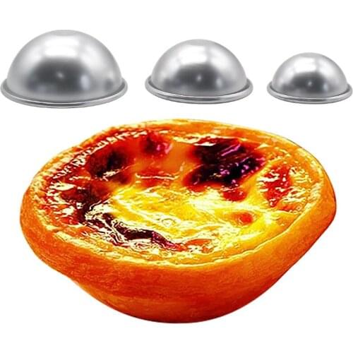 100PCS/LOT Aluminum bath bomb molds baking molds cake molds ice cream molds Food grade aluminum molds Wholesale