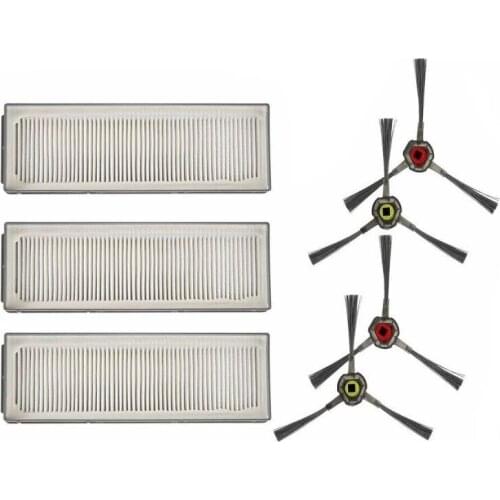 3* HEPA Filter + 4* Side Brush for Ecovacs New DEEBOT N78 Robotic Vacuum Cleaner Parts Accessories