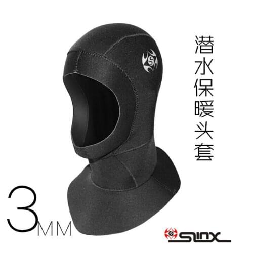 3mm waterproof diving headgear cold warm ear caps diving diving helmet black for man and woman free diving