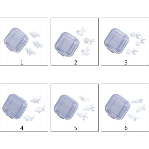3 Pcs/Set Soft Plastic Goldfish Models Epoxy Filling Material Crystal Resin DIY Crafts 3D Mini Animals Modeling Filler