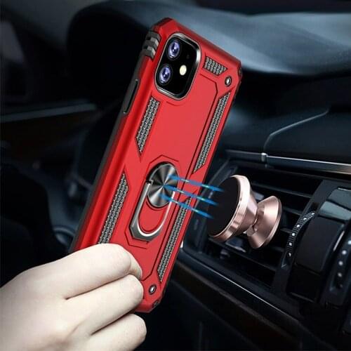360 Magnetic Phone Case For iPhone 11 Pro Case Luxury Shockproof Metal Car Holder Case For Apple iPhone 11 Pro Max Case Ring New