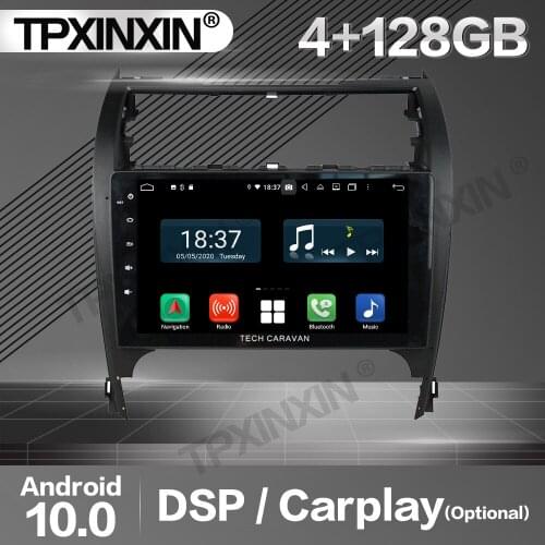 4+128G Carplay Car Radio 2 Din Stereo Receiver Android For Toyota Camry 2012-2014 2015 2016 2017 GPS Navi Player Audio Head Unit