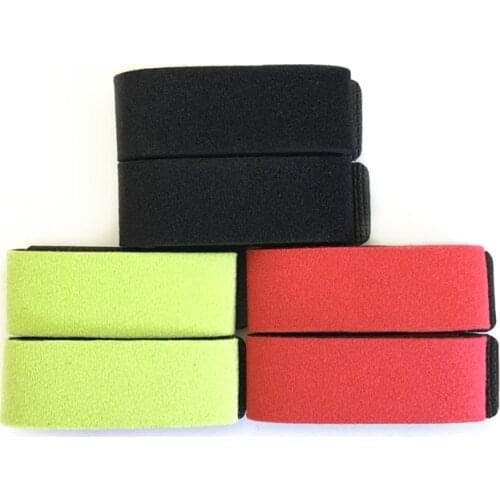 FUNADAIKO 5packs/lot Wrist guard printed fishing rod and loop Strap elastic Fishing Rod Strap Fishing Rod Belt Rod wraps