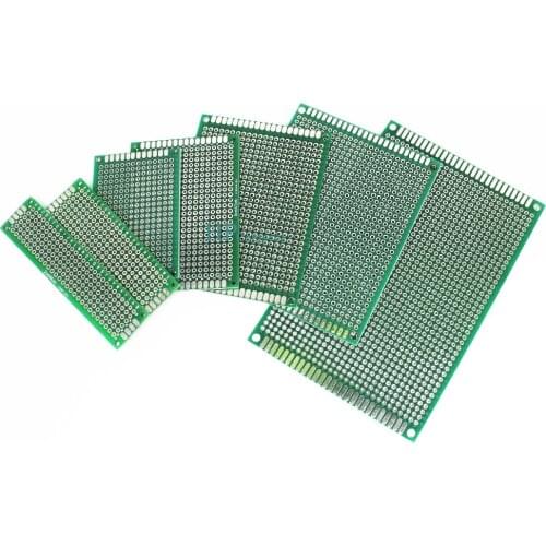 7PCS 5*7 8*12 7*9 6*8 4*6 3*7 2*8 cm double Side Board Copper prototype pcb Universal Circuit Board