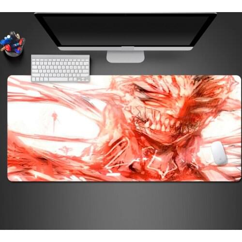 Abstract Bloody Violence Animation Theme Mouse Pad High Quality Natural Rubber Durable Lock Game Mouse Pad Print PC Mouse Mat