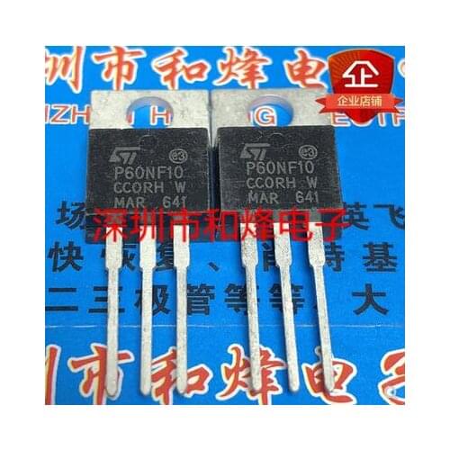 Free shipping 20PCS P60NF10 STP60NF10 TO-220 100V 60A