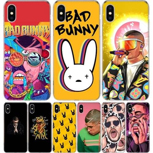 Bad Bunny Phone Case for Apple Iphone 11 12 X Xs Pro Max Mini XR 7 8 6 6s Plus 7G 6G 5G 5S 5 SE +Shell Cover Coque 2020