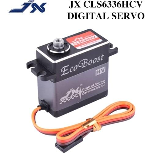 JX CLS6336HV 35KG 7.4V High Voltage Large Torque Metal Gear Digital Coreless Servo for 1/8 RC Car & 2000mm Fixed-Wing Aircraft