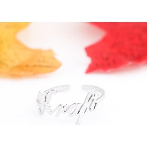 Letter Luck Ring Design Men or Women Ring Fashion Finger Ring Jewelry Gift Nice LKXJZ02