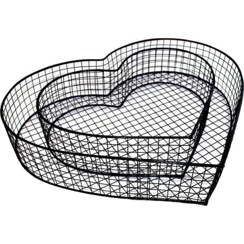 Creative Iron Plant Holder - Heart Shape Deisgn Flower Pots, for Home Garden Patio Inoor Outdoor Decor