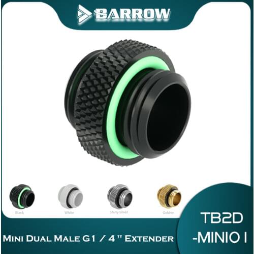 Barrow Male to Male Mini Fitting Double external tooth fitting for water cooling system G1/4''thread TB2D-MINI01