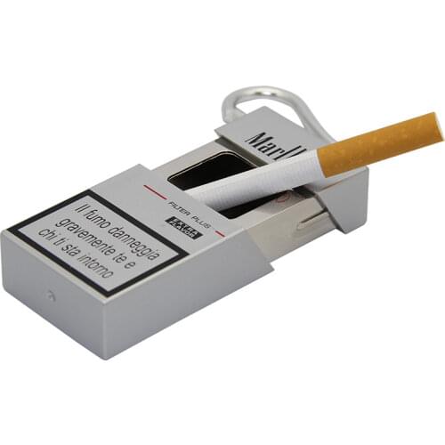 Fashion Portable Ashtray With lid Keychain Pocket Mobile Ashtray auto aschenbecher Mini Cigarette Metal Bottle Storage Package