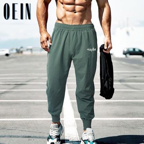 OEIN 2021 Mens Fitness Gym Trousers Sportswear Thin Loose-fitting Running Training Pants Men Jogger Casual Breathable Sweatpants