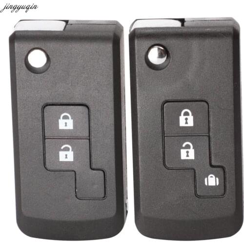 Jingyuqin Remote Car Key Case Shell For Nissan Qashqai Navara Micra NV200 Patrol Y61 Micra 350Z Pathfinder 2/3 Buttons Auto Fob