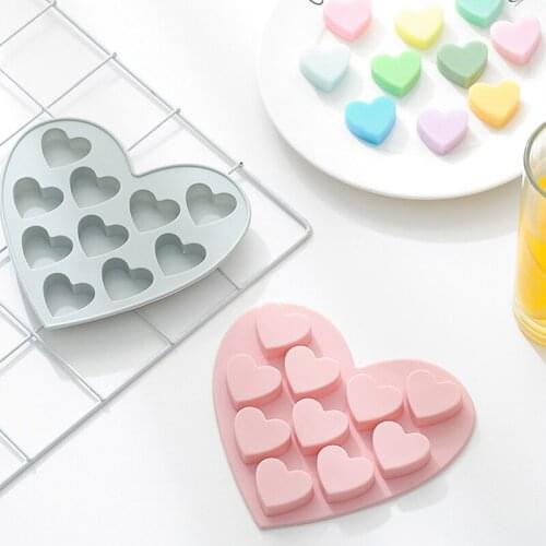 Silicone Chocolate Mold Heart Shapes Chocolate baking Tools Non-stick Silicone cake mold Jelly and Candy Mold 3D mold DIY best