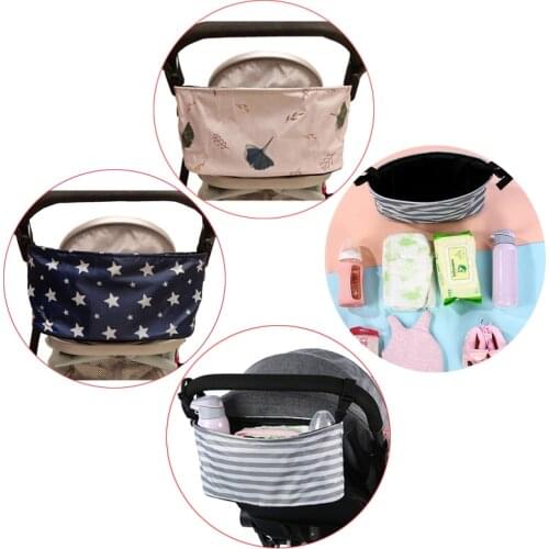 Baby Stroller Organizer Infant Diaper Bag Maternity StripNappy Hanging Bag Cup Holder for Portable Pram Cart Mummy Carriage Bag