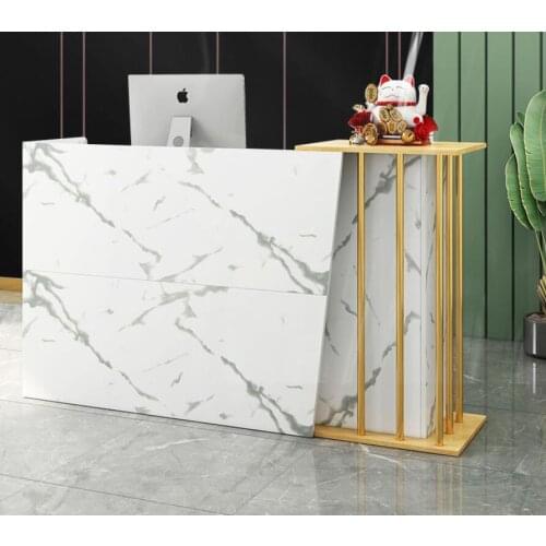 Barber shop light luxury cashier clothing shop small counter beauty salon reception desk European business