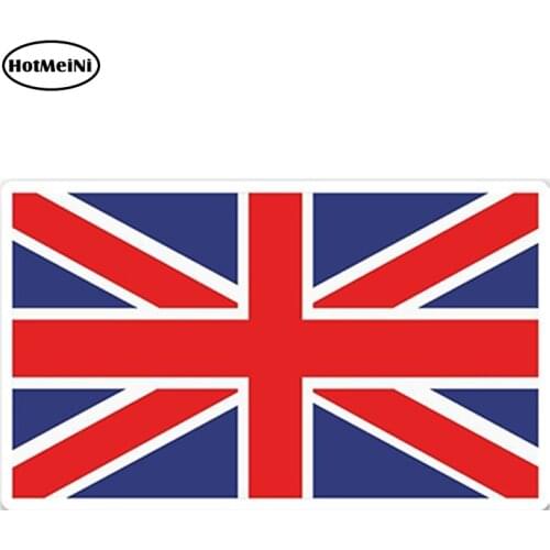 HotMeiNi 13cm x 7cm Car Styling Car Sticker Great Britain Flag Vinyl Sticker Laptop Travel Luggage Waterproof Car Accessories