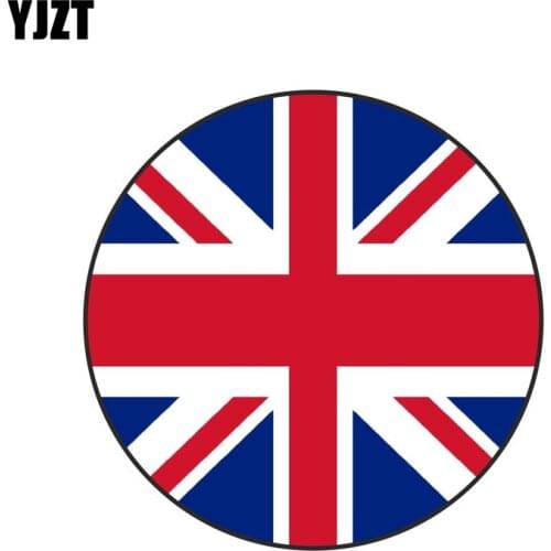 YJZT 12CM*12CM Funny Uk United Kingdom Map Flag Window Car Sticker Body Decal 6-1280
