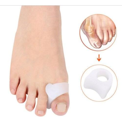 1 Pair Silicone Gel Toe Separator Straightener Bunion Spacers Corrector Hallux Valgus Relief Foot Care Tool Protecter
