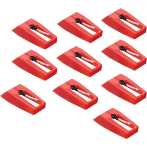 10 Pcs Record Player Needles Universal Needles for Record Player Turntable Stylus Replacement for Vinyl Record Player