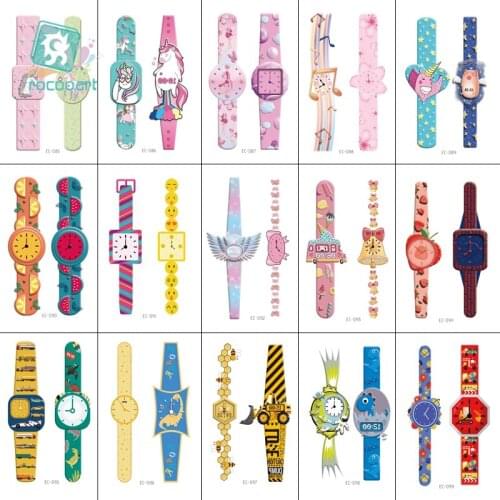 15Sheet/pcs Cartoon Tattoo Fake Watch Temporary Tattoo For Children Waterproof Tattoo Sticker Body Art Taty Kids Gift Tatuage