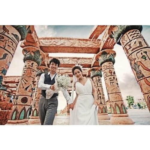 200*300cm(6.5*10ft) Vintage three-dimensio wedding photo background building photography backdrops fotografia for photo studio