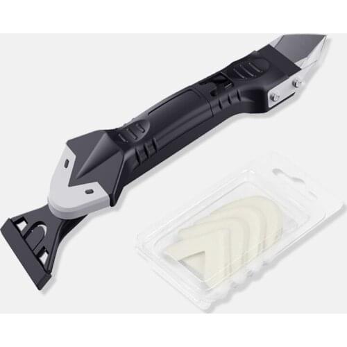 5 In 1 Silicone Remover Caulk Finisher Sealant Smooth Scraper Creative Grout Kit Tools Plastic Hand Tools Set Accessories