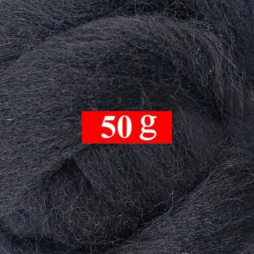 50g Merino Wool Roving for Needle Felting Kit, 100% Pure Felting Wool, Soft, Delicate, Can Touch the Skin (Color 07)