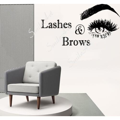 Free shipping Eyelash Wall Decal Living Room Removable Mural For Kids Rooms Decoration Wall Art MURAL Drop Shipping