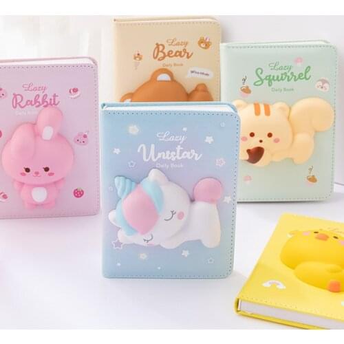 Children Students Planner Agenda Notebook Cute Decompression Notebook Stationery Office School Supplies